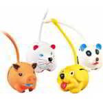 ANIMAUX AVEC QUEUES EN LATEX 6 CM