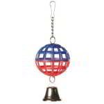 BOULE GRILLE AVEC CHAÎNE ET CLOCHE