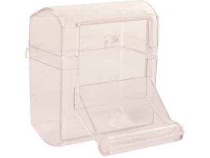 MANGEOIRE TRANSPARENTE AVEC COUVERCLE