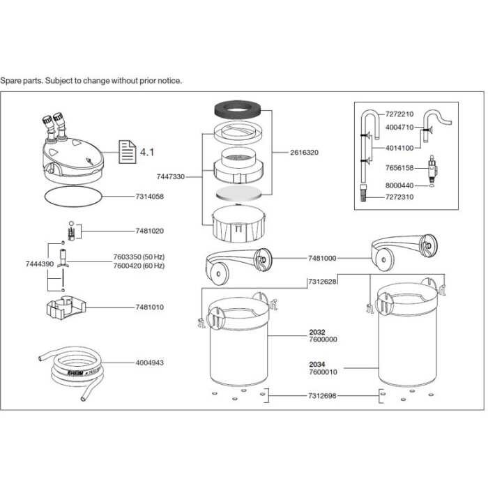 EHEIM ECCO PRO SPARE PARTS – Image 1